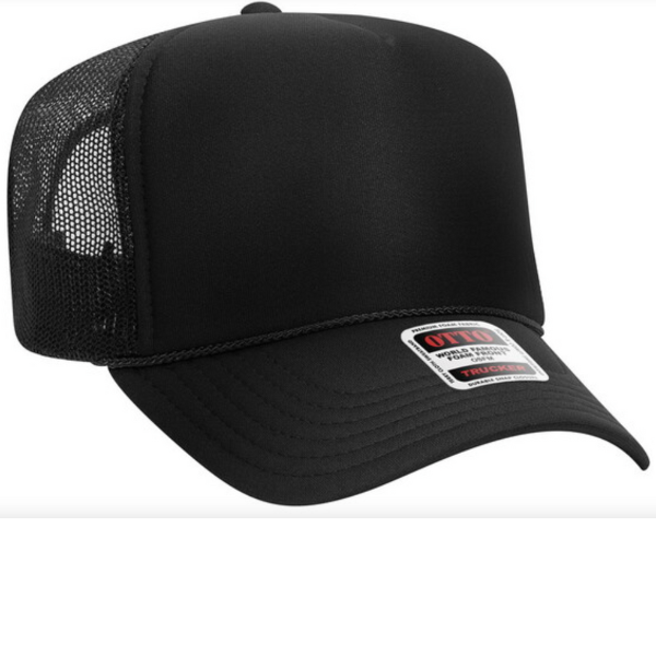 Set of 6 Trucker Hats - Black