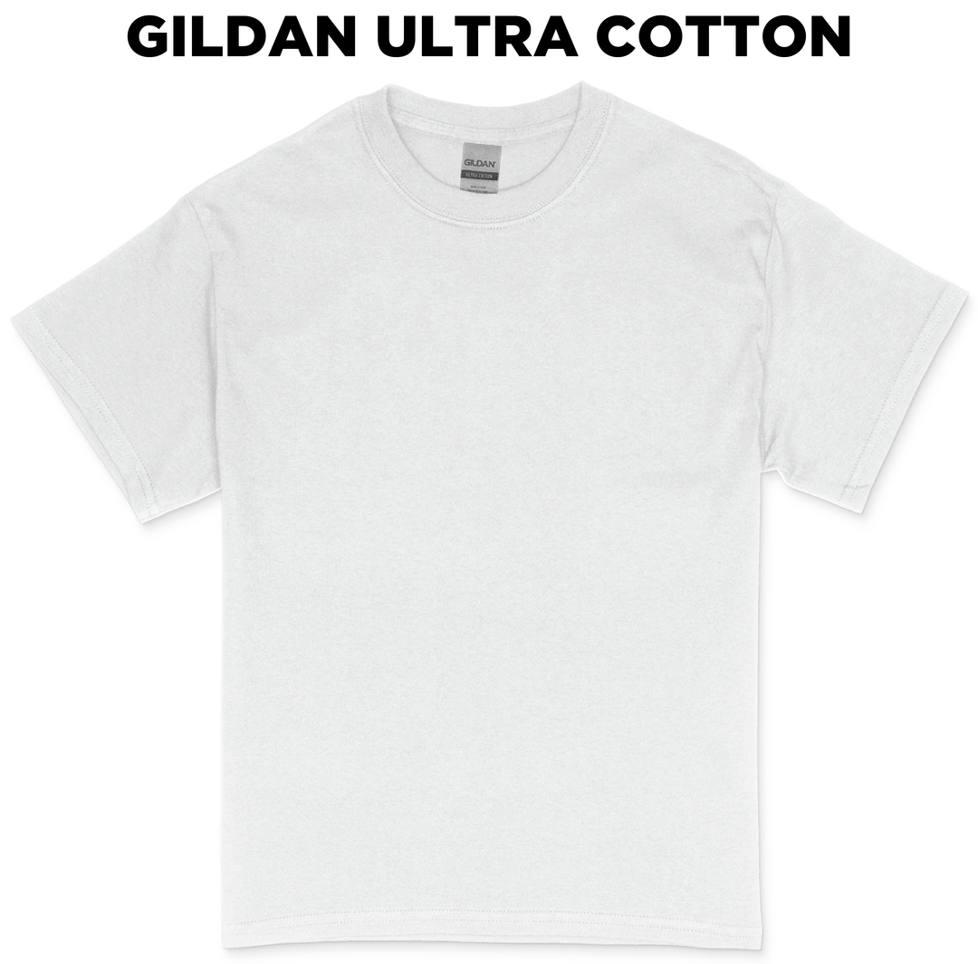 Gildan Ultra Cotton (Black/White) - Overstock